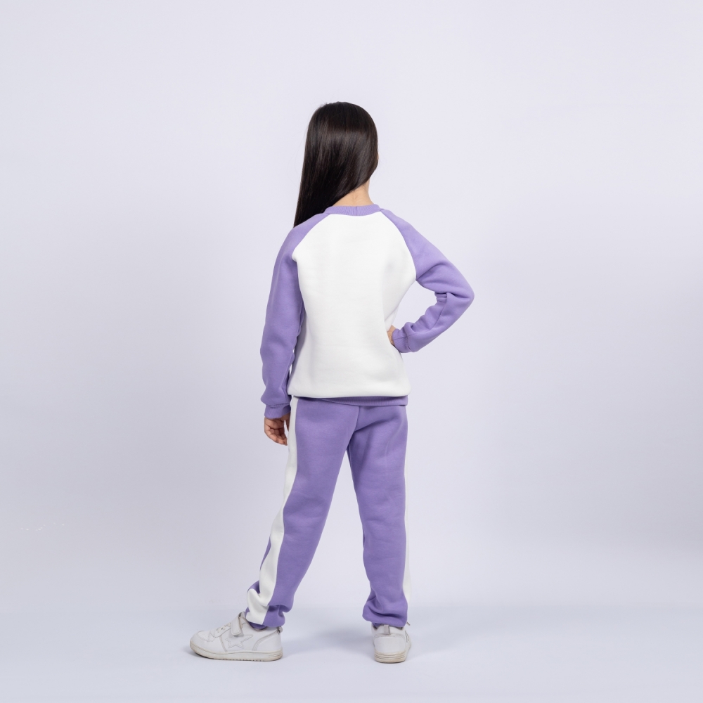 314-Л Свитшот + Штаны, лиловый, хлопок 65%, 35% ПЭ, футер 3-х нитка (начес) 80,86,92