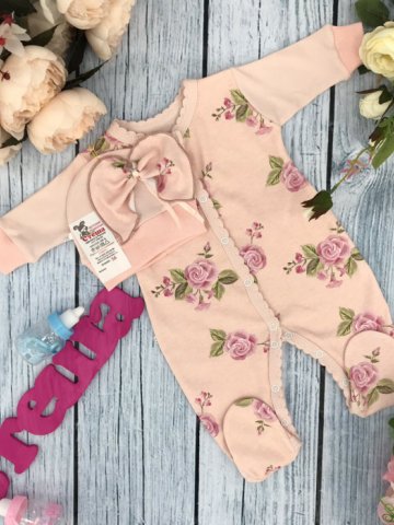 Купить оптом 222. Комбинезон "Роза", хлопок 100 % интерлок в Рубцовске