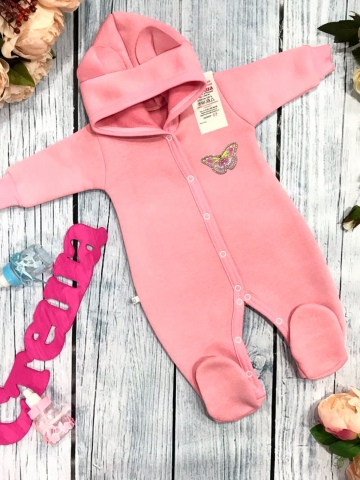 Купить оптом 145. Комбинезон ясельный, хлопок 65%, 35% ПЭ, футер 3-х нитка с начёсом 62.68,74 в Рубцовске